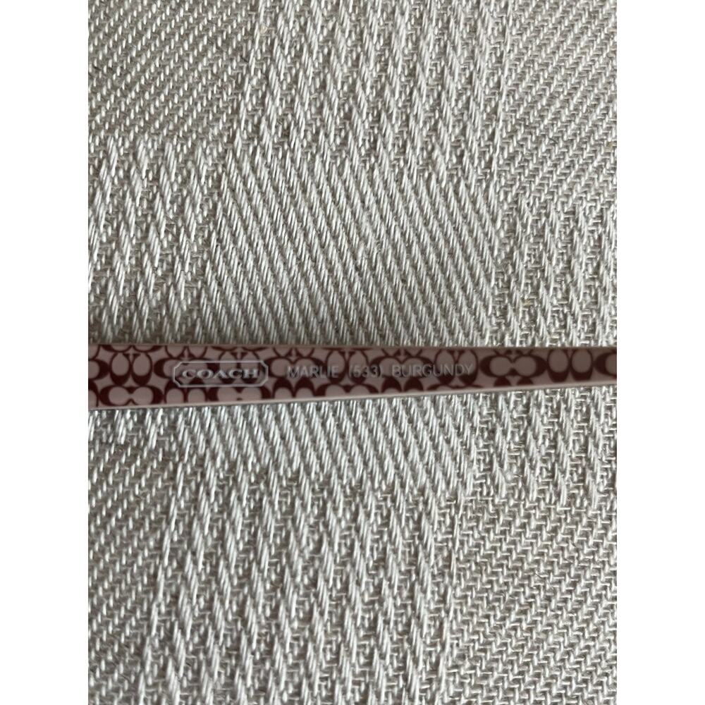 Coach Marlie 533 Eyeglasses Frame Burgundy 49-16-130 Frames Only - Picture 5 of 9